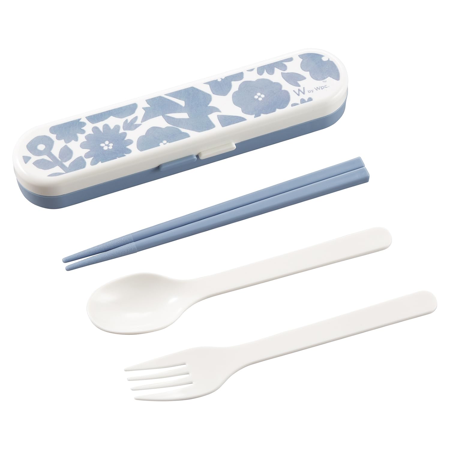 

Patterns Cutlery Set Flower and Bird Blue Chopsticks Fork Spoon Set for Women Lunch Box Lunch Stylish Cute New Lifestyle Women Working Students