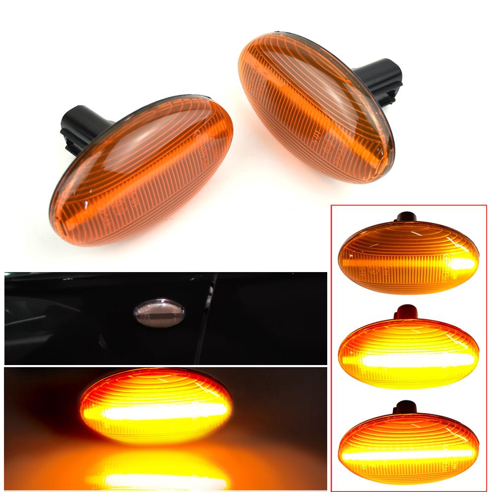 1Pair For Subaru Forester Liberty Impreza WRX Sti 2000-2007 Dynamic Led Side Marker Turn Signal Indicator Sequential Blink LightTurn Signal 2