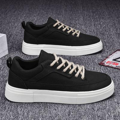 Herrenschuhe Sommer Atmungsaktive Canvas Schuhe Neue Freizeitschuhe Jugend Trend Vielseitige Board Schuhe Low-Top Sportschuhe