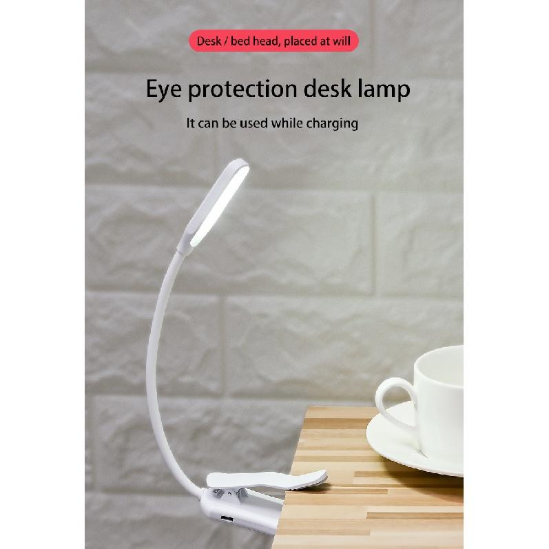 Wholesale High Quality Flexible Small Led Bedside Reading Light With Usb Rechargeable Clip On Led Book Reading Light For