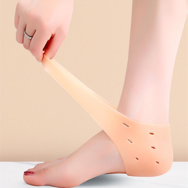 Waterproof Silicone Heel Protector Pads - Moisturizing, Anti-Pain, and Anti-Friction Relief for Shoes.