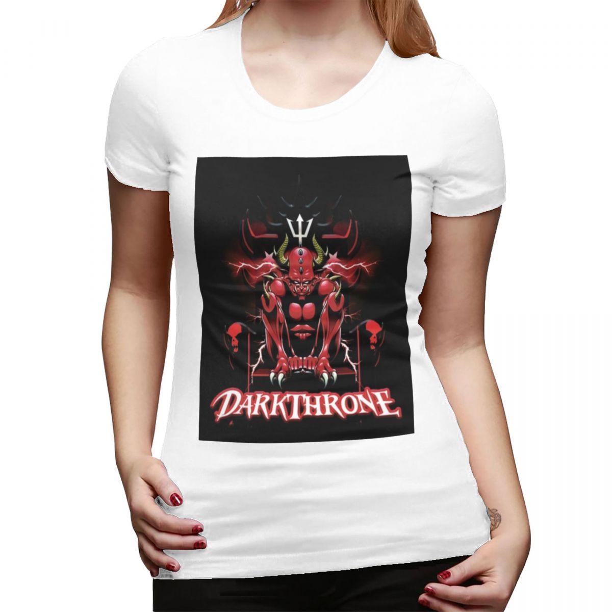 

Darkthrone Norwegian Black Metal Band TShirt for Women Crew Neck Streetwear T Shirts Womens Short Sleeve Summer Clothes Tops S