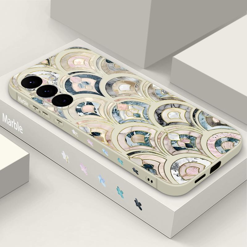 Marble Pattern Phone Case For Samsung Galaxy S26 S25 Ultra S24 S23 S22 Plus S21 FE A15 A16 A17 A35 A36 A54 A55 A56 5G Soft Cover