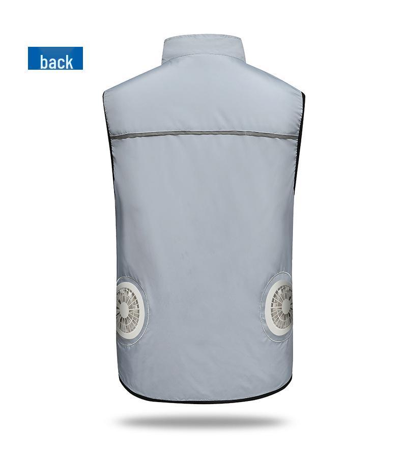 Summer Cooling Vest: Cross-Border Japan-Korea Style, Sleeveless, Heatstroke Prevention, Ideal for Outdoor Activities and Fishing.