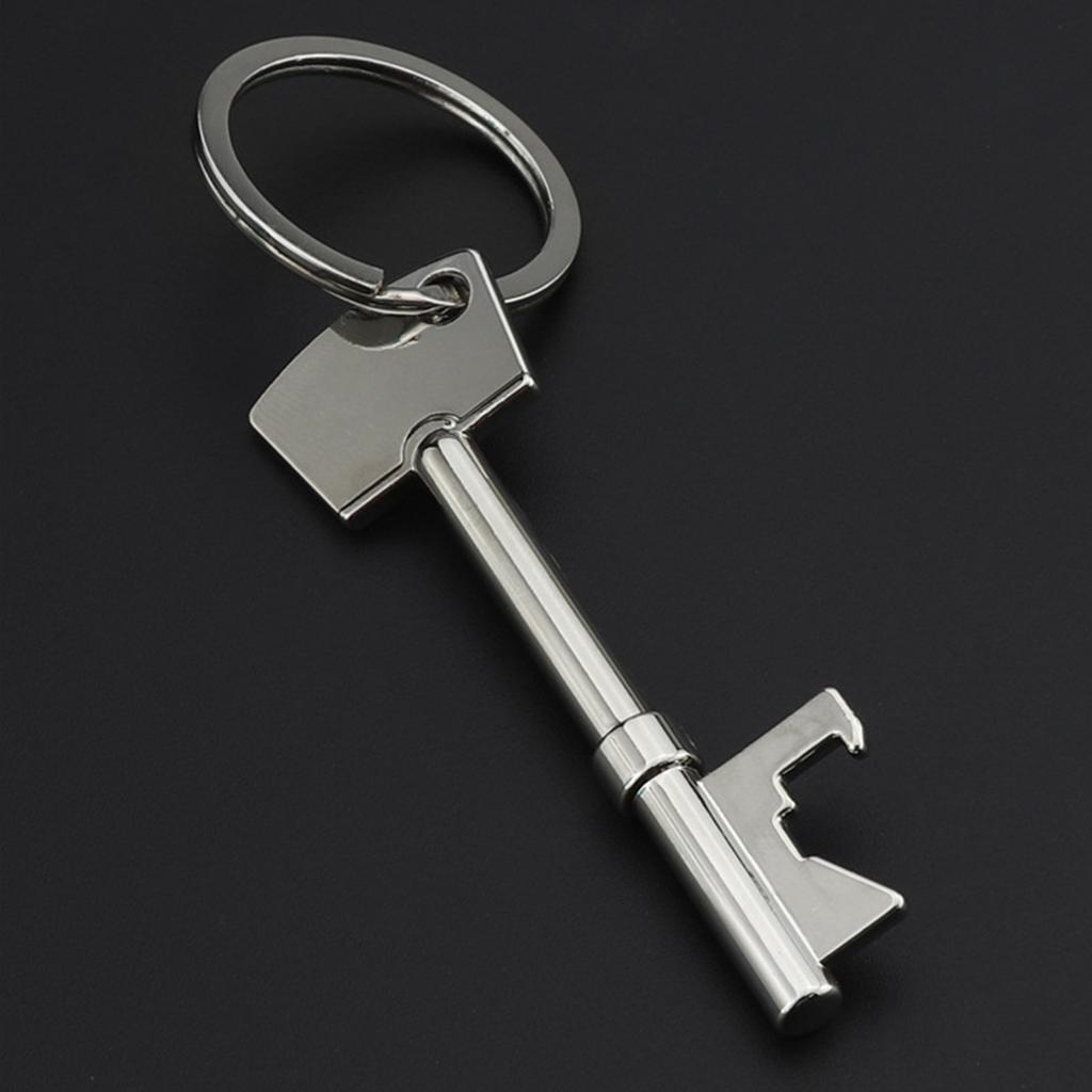 Apribottiglie con Portachiavi in Lega di Zinco Apribottiglie per Birra Portatile Mini Apribottiglie Ciondolo Portachiavi da Tasca Apribottiglie Regali Divertenti