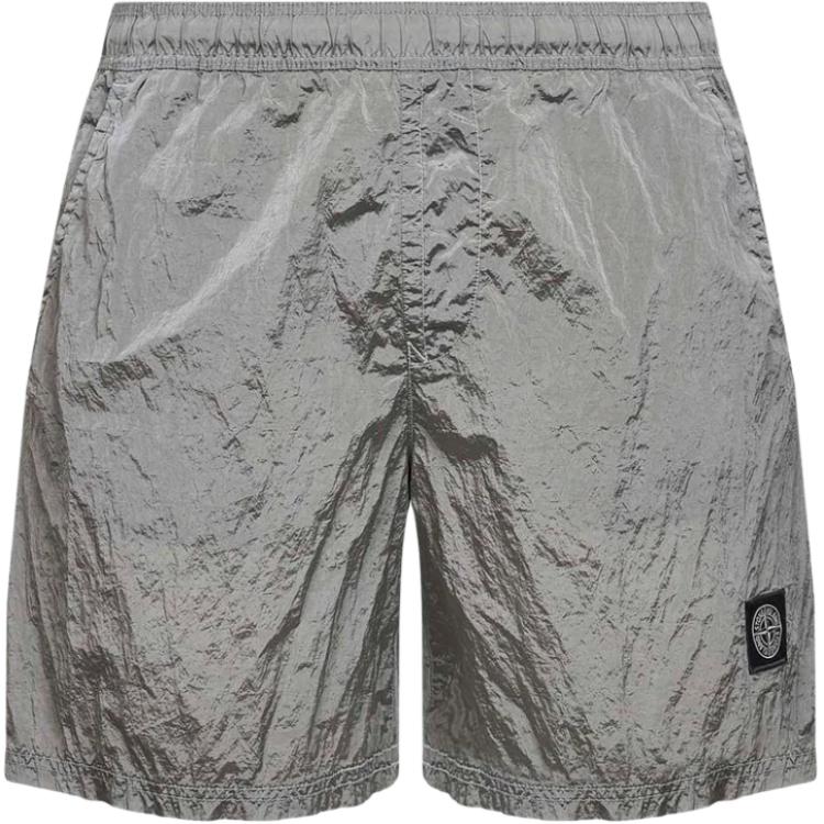 Stone Island Zomer 26 Glanzend Effen Kleur Elastische Taille Vierkante Zwembroek Heren zwemkleding L1S15B100004S0043V0061 XL