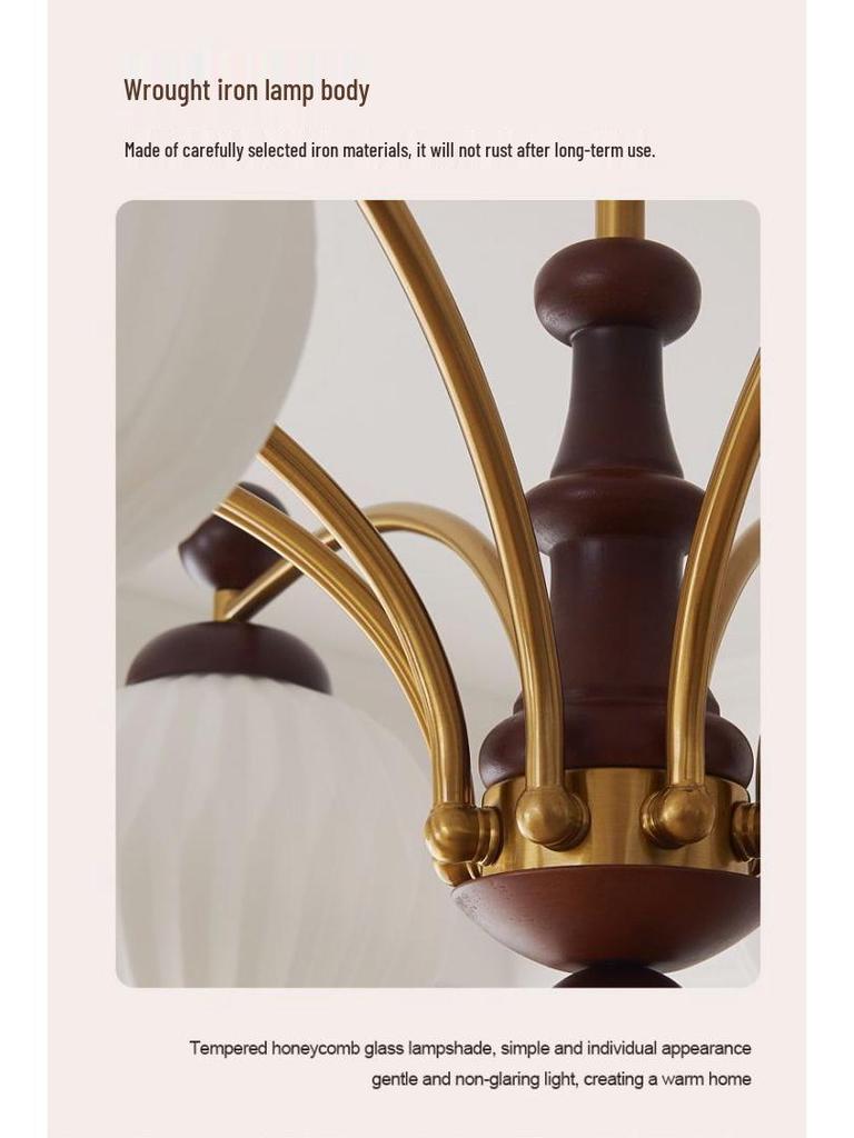 Vintage Chinese LED Pendant Light for Bedroom and Living Room