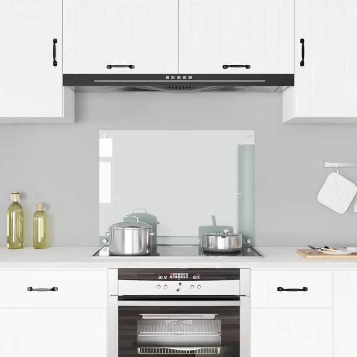 VidaXL Dosseret de cuisine Transparent 80x60 cm Verre trempé 249471