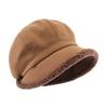 Classic Women Basin Cap Ear Protection Leisure Bucket Hat Autumn Winter Plush Beret Hat  Outdoor