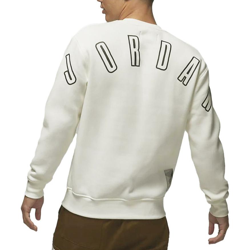 Jordan Sweatshirts Men's White Crew Neck Moderate Regular FB7020-133
