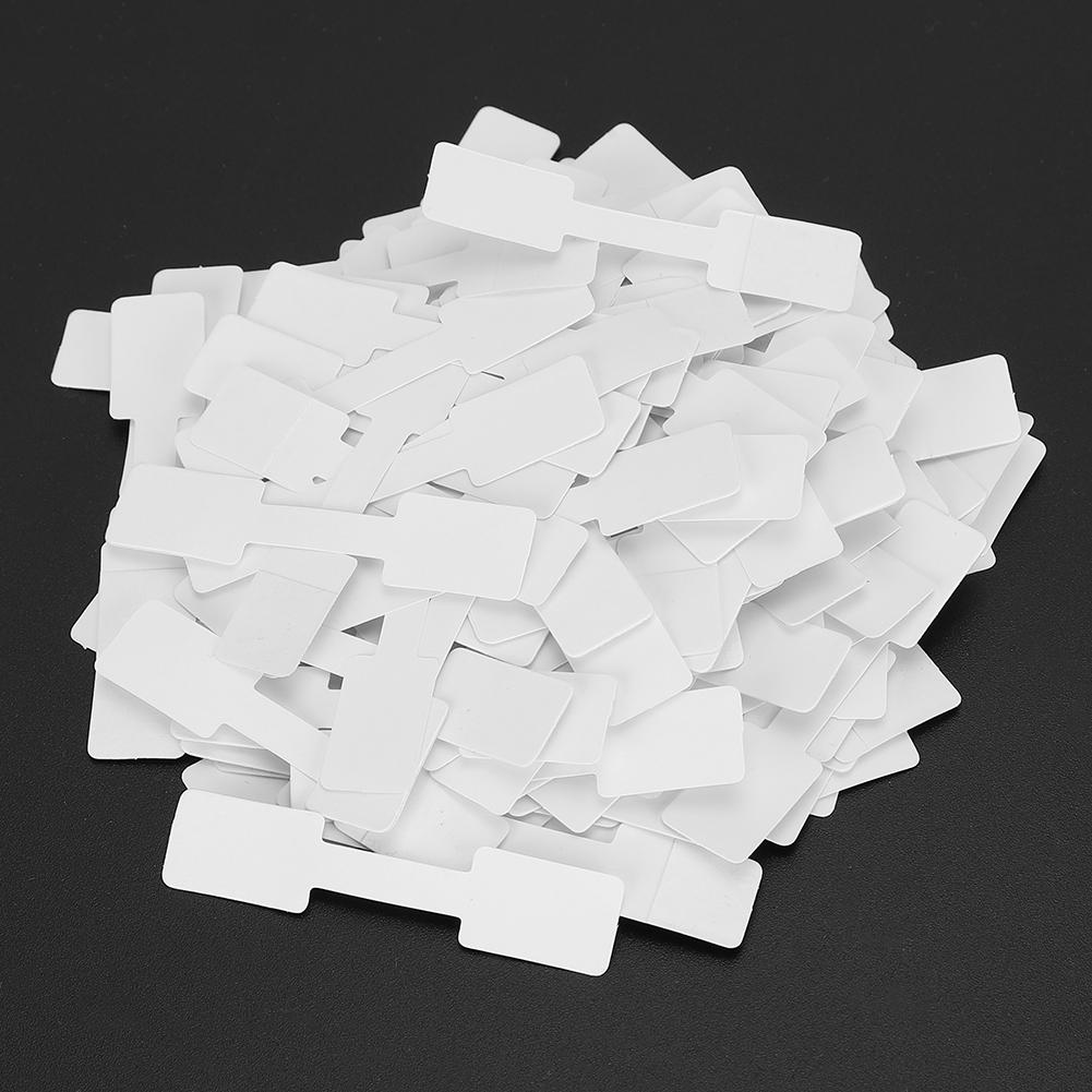 200 Stück Blanko Papier Preisetiketten Karte Ring Halskette Armband Schmuck Quadratische Anhänger DIY Handarbeiten