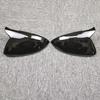 Golf 7 Gloss Black Horn Style Rearview Mirror Cover with Carbon Fiber Pattern (2014-2019)
