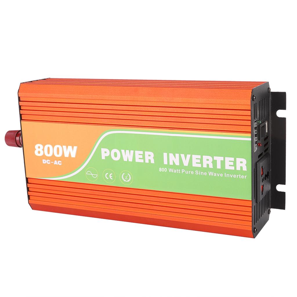 800W High Frequency Pure Sine Wave Car Solar Power Inverter 220V Output Voltage