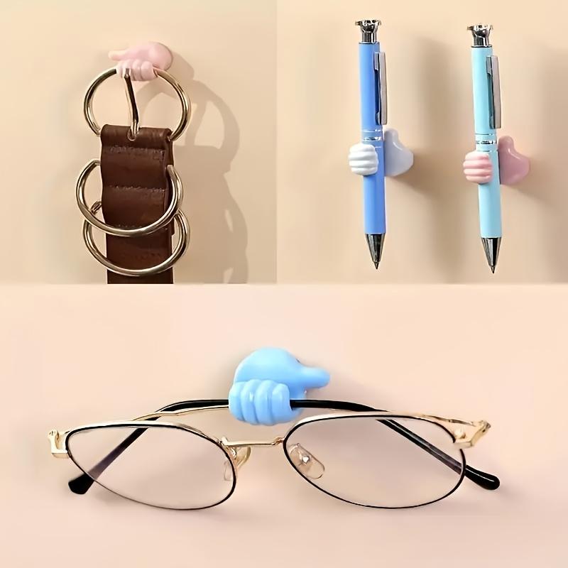 Lot de 10 Clips Adhésifs Câbles en Forme de Main de Dessin Animé, Organisateur de Cordon de Chargeur en Silicone, Crochets de Gestion de Ligne Téléphonique et de Données, Support de Câble Polyvalent
