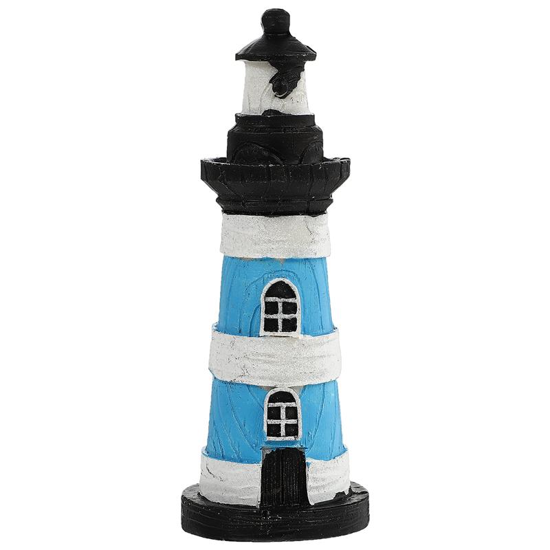 1 Stück Harz Leuchtturm Nautischer Leuchtturm Tischornament Partydeko Sandtisch Aquarium Fischtank Deko Ornamente