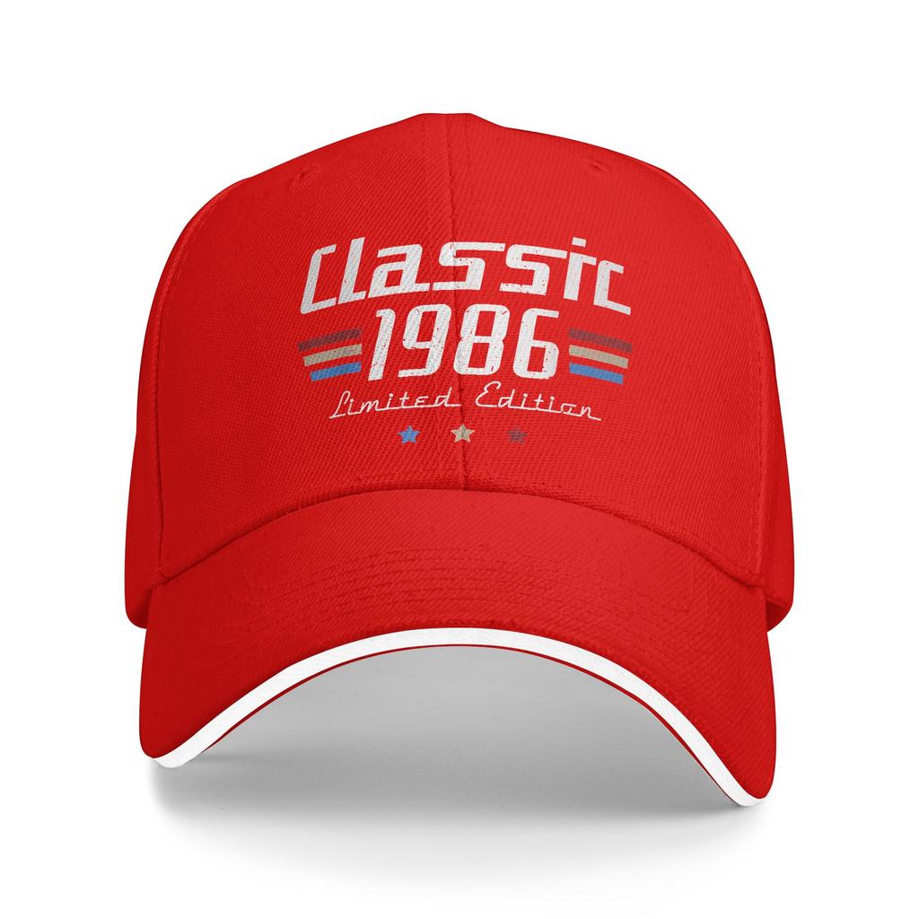 40 Year Old Gifts Vintage Classic 1986 40th Birthday Casual Baseball Cap  Tennis Skate Hip Hop Hats Summer Men Baseball Caps