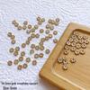 18k Gold Plated Snowflake Spacer Beads for DIY Jewelry Making