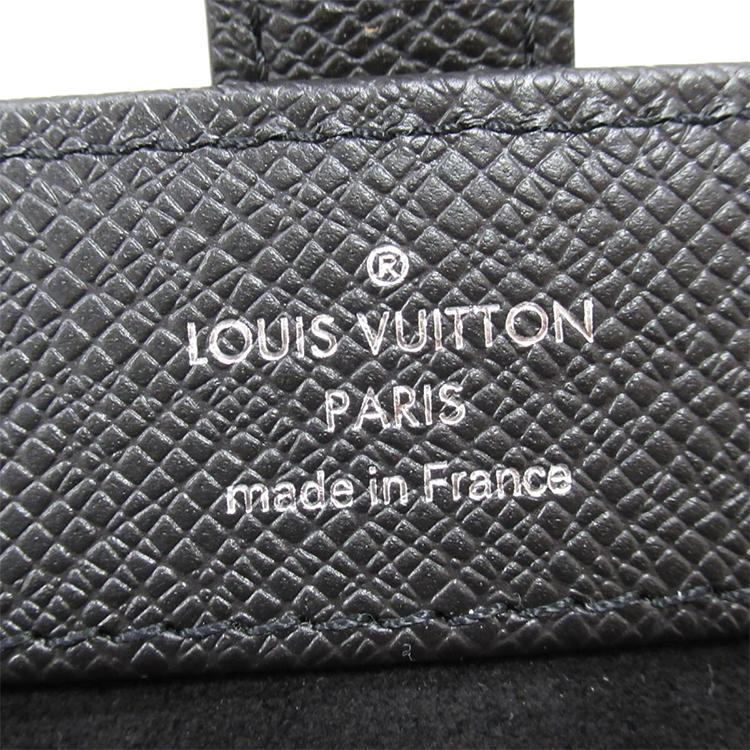 Louis Vuitton Logo Print Leather Storage Bag Men bags Black M32719
