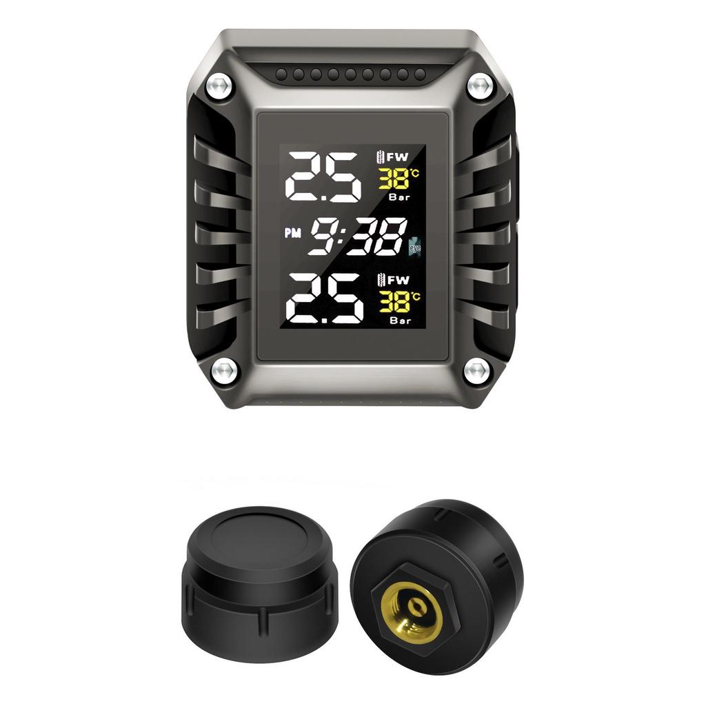 Monitor de Pressão de Pneus Sem Fio de Alta Precisão para Motocicleta e Scooter