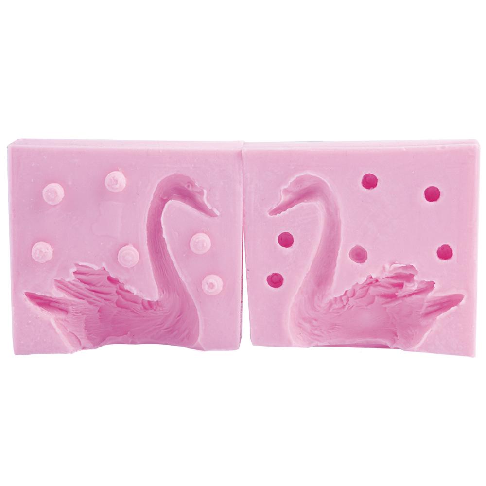 

2 шт./компл., силиконовая форма для торта в форме лебедя, 3D формы для свечей, помадка, инструменты для украшения торта, сделай сам, форма для мыла 2Pcs