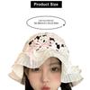 Summer Spring Crochet Bucket Hat Woman Commutes Camping Taking Photo Fisherman Hat with Pleated Trim for Girlfriend