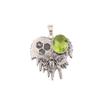 Peridot Gemstone 925 Sterling Silver Handcrafted August Birthstone Pendant 1.49" CP-28-4