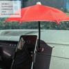 Bending Design Magnetic Phone Umbrella 360° Rotation Cell Phone Sun Shield  Car Mobile Use