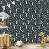 Wallpaper Bunnies Among Forest Plants for Living Room and Bedroom 50x1000