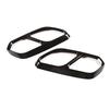 For Volkswagen Touareg - Stainless Steel Black Car Exhaust Muffler  Exhaust Pipe Cover Trim Stickers Car Accessories