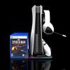 PS5 Slim Pro aušinimo stovas ir įkrovimo stotelė su žaidimų diskų ir ausinių laikikliais