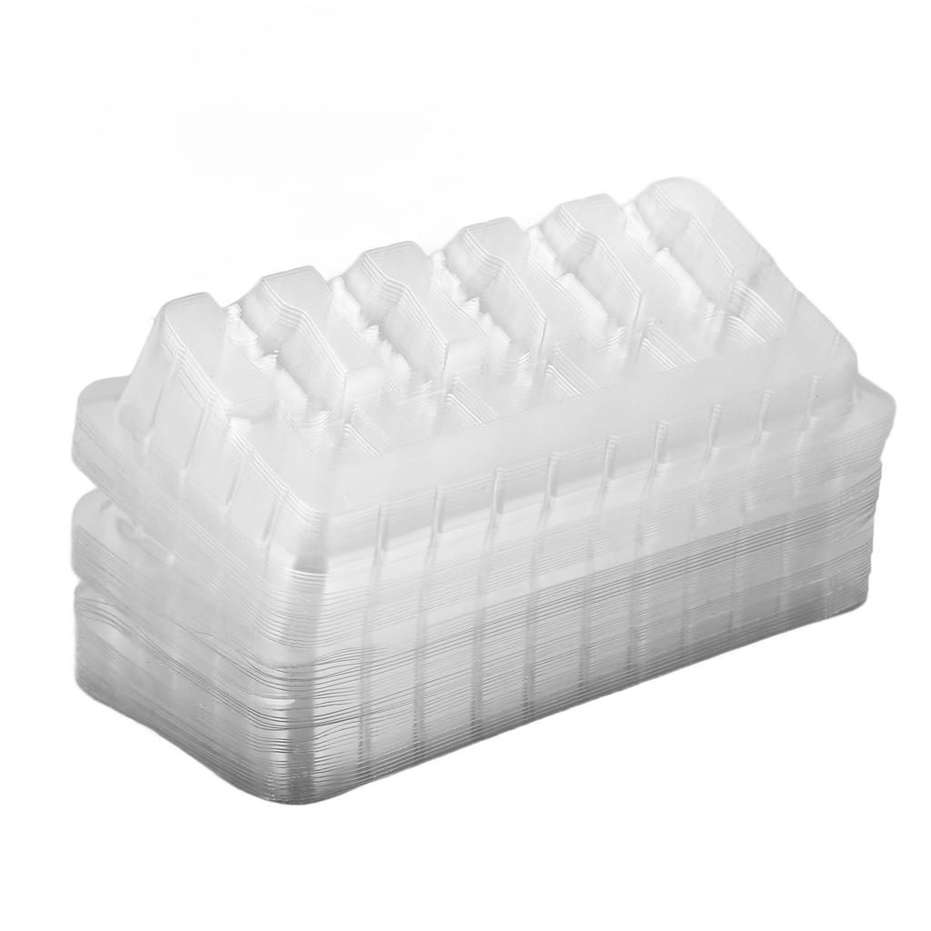 50pcs Tattoo Cartridge Needle Trays Disposable Transparent Tattoo Cartridge Needle Plates