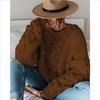 Set lavorato a maglia grosso da donna Autunno Inverno Cardigan con scollo a V Maglione morbido in cashmere Maglieria casual
