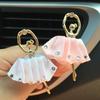 1Pc Ballet Girl Car Air-conditioning Outlet Perfume Diamond Ballerina Fragrance Clip