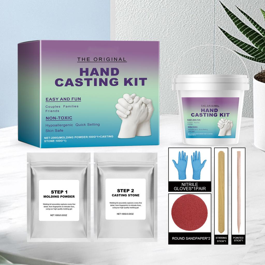 Hand Mold Powder DIY Set Clone Powder 3D Model Powder Hand Print DIY Souvenir Hand Model Set