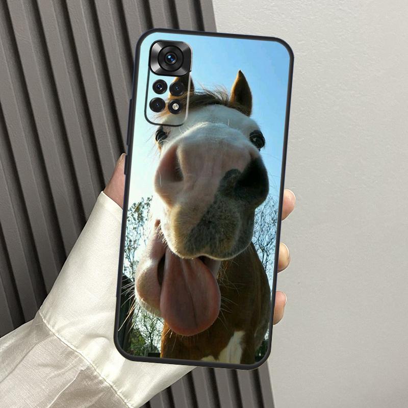 

Funny Horse Animal Phone Case For Xiaomi Redmi Note 12 11 8 9 10 Pro 10S 11S 8T Redmi 10C 10A 10 12C 9C Funda Redmi Note 8 Pro