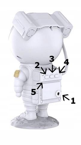 Nachtlicht LED Projektor Himmel Sterne Astronaut Für Kinder Fernbedienung