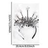 Black Gold Hair Band Decorative 2026 Celebration Headband New Year'S Eve Headband Comfortable Holidays Hair Accessory For New
