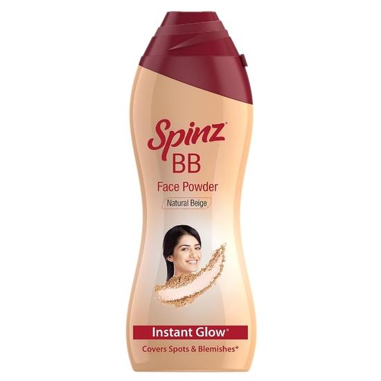 Spinz BB Brightening & Beauty Face Talc for Instant Brightness | Lasts 2X Longerand Smooth Skin (Natural Beige) – 70 gm