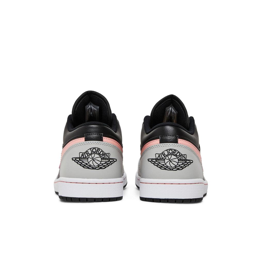 Air Jordan 1 Low 'Grey Bleached Coral' (Unisex) Black / Grey / White / Bleached Coral Vintage Basketball Shoes 553558 062