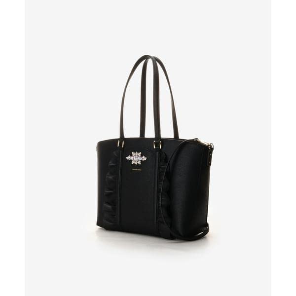 Tote Bag Bijou Ruffle Tote Bag Pink [Samantha Vega] Women's