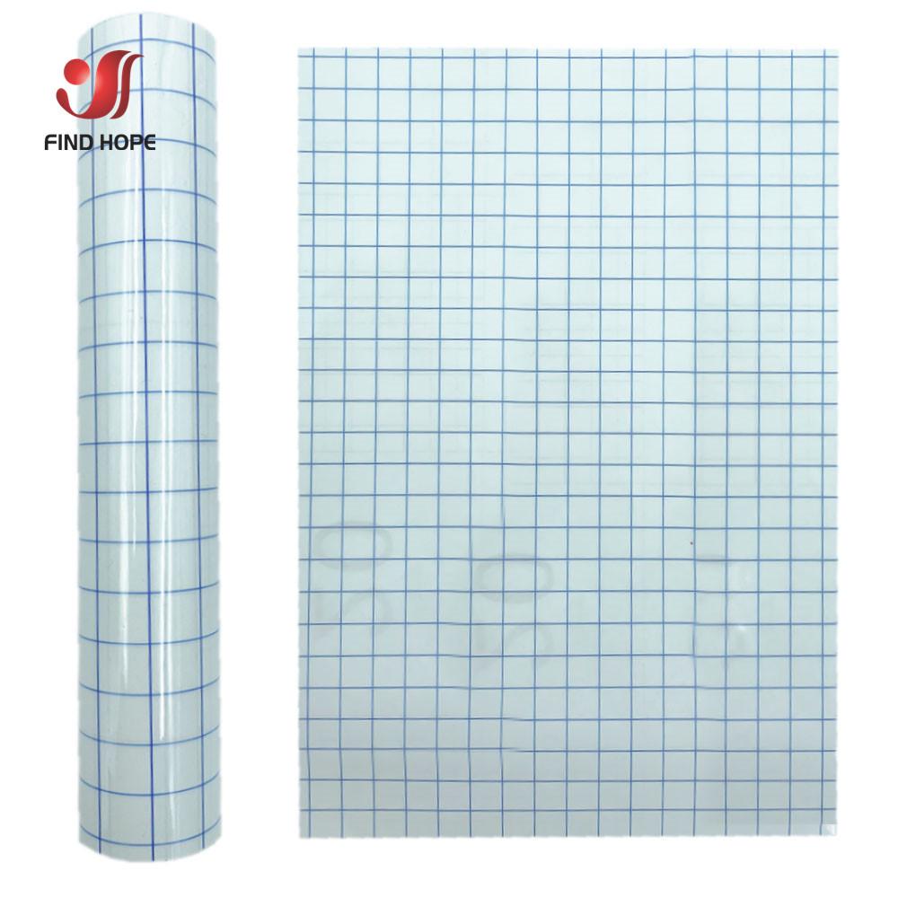Four-Color Transparent PVC Vinyl Transfer Film with Positioning Grid - Easy To Tear and Transfer