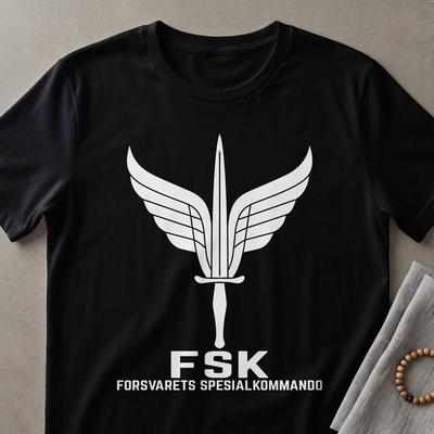 Norvegia Norvegese Fsk Mjk Forze Speciali Comando Speciale della Difesa Maglietta