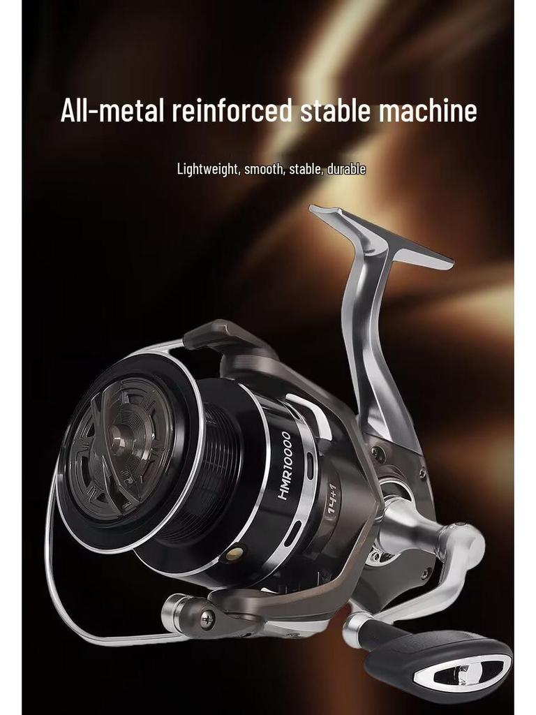 Universal All-Metal Spinning Fishing Reel for Freshwater and Saltwater, Long-Casting, General-Purpose, Sea and Anchor Fishing.