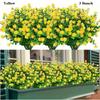 3 Bunch Multicolors Artificial Flowers Plastic 34cm Spring Grass Tea Flowers Realistic Simulation Floral Bouquets