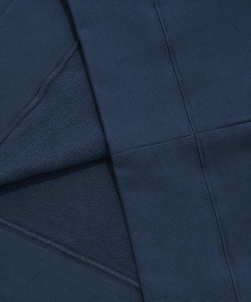 Oversized Small Authentic Logo Hoodie Dark Blue