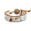 African Opal Natural Stone Boho Handmade Braided Women Healing Reiki Bracelet