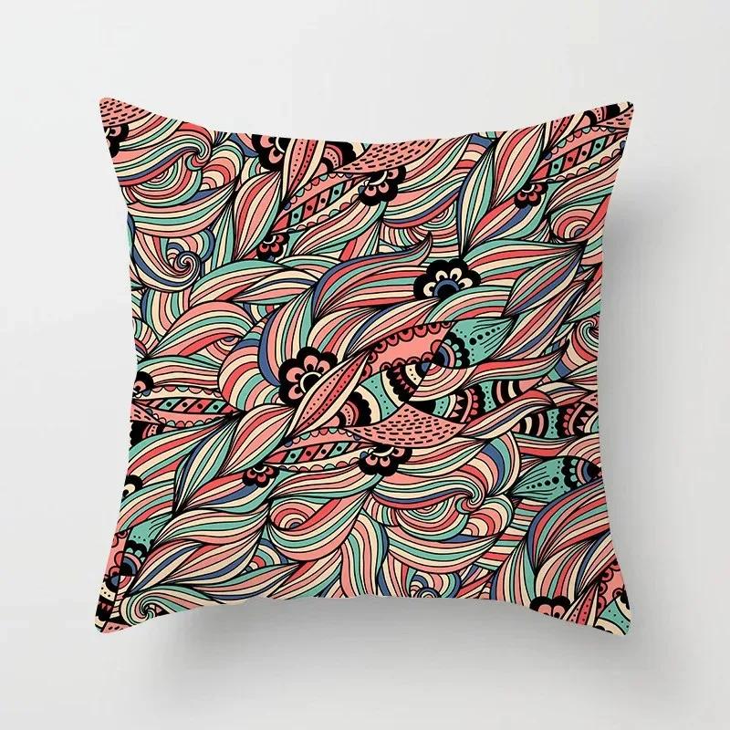 Bohemian Pillowcase Ethnic Floral Geometric Complex Texture Pillowcase Mandala Cushion Cover Sofa Living Room Home Decor