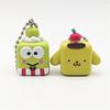 My Melody Pvc Character Keychain With Cube Dessert Design For Collectors