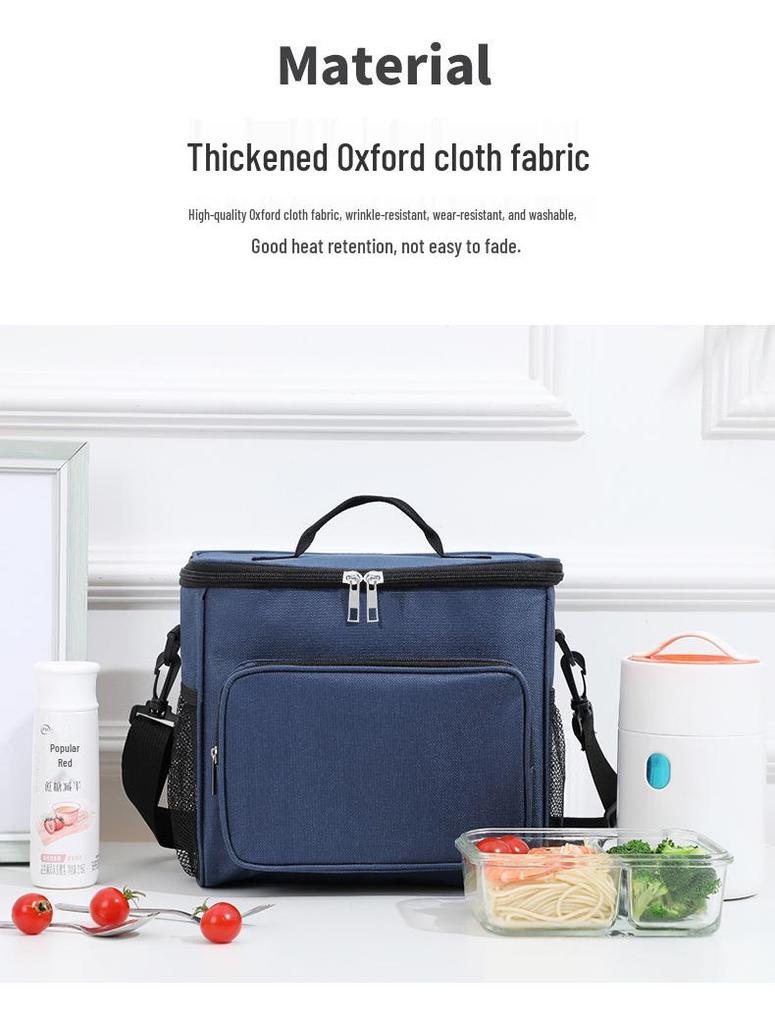 600D Large Insulated Crossbody Ice Pack Picnic Lunch Bag