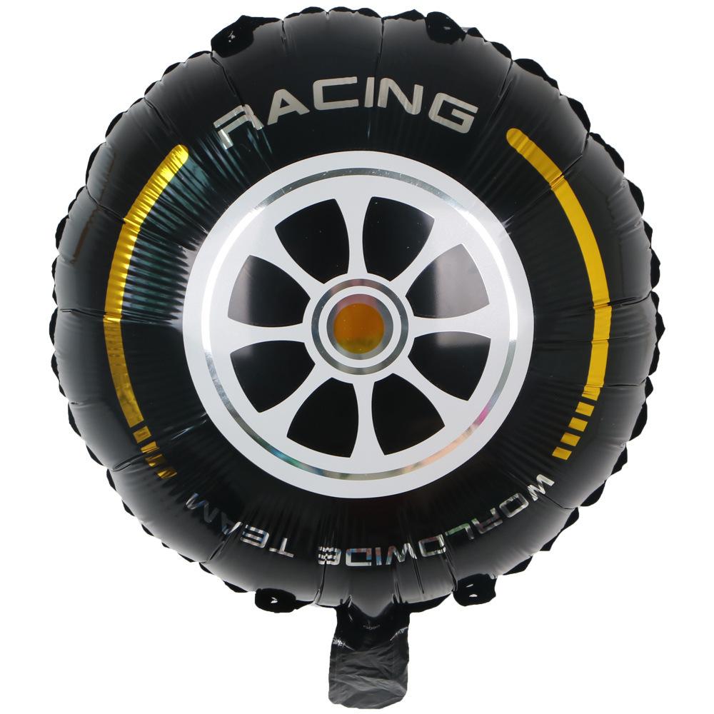 

Шлем из шин Воздушный шар 18 дюймов Черно-белая клетка Круглый Алюминиевая пленка Воздушный шар Тематическая вечеринка гоночной тематики Декоративный воздушный шар 17 inch yellow striped tire ball